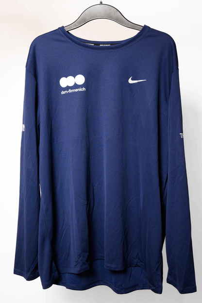 Training Shirt Long Sleeve Blue - Men - dsm-firmenich Running Team